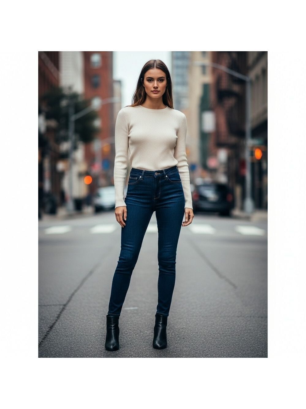 Good American Good Legs Denethic Blue Jeans Size 6-12